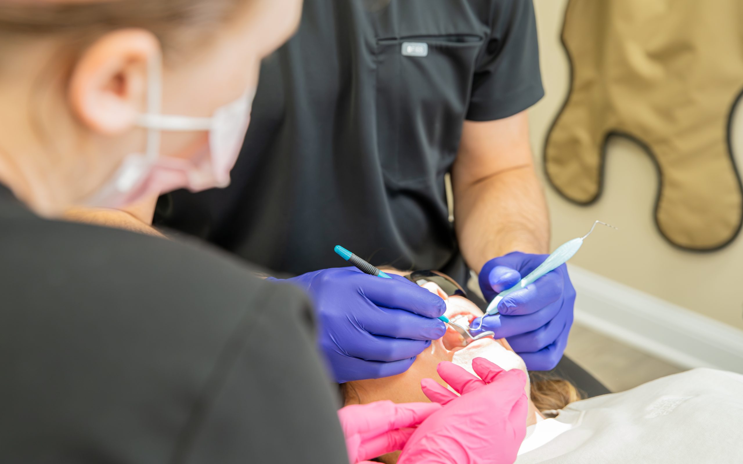 Close-up of dental treatment at Dentistry at Walker Square